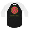 flowers 3/4 Sleeve Shirt