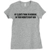 clients think i'm working web site design funny computer nerd geek shi Ladies Fitted T-Shirt
