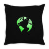 Earth Themed Funny Throw Pillow