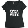 i love my chinese wife Women's Triblend Scoop T-shirt