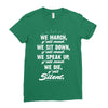 blk power Ladies Fitted T-Shirt