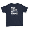 eat sleep spurs Youth Tee