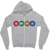 air stream Zipper Hoodie