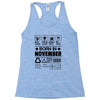 Born In November Racerback Tank