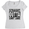straight outta loot lake Women's Triblend Scoop T-shirt
