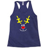 reindeer face novelty christmas Racerback Tank