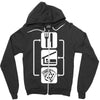 v2 eat sleep poker Zipper Hoodie