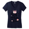 Tough She Be But Little She Is Fierce Women's V-Neck T-Shirt