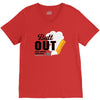 Butt Out Lung Cancer Awareness V-Neck Tee