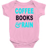 coffee books and rain Baby Bodysuit