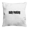 baby peeking Throw Pillow
