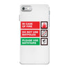 bat safety iPhone 7 Case