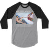 Michelangelo Creation of Adam 3/4 Sleeve Shirt