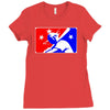 yoda baseball  funny Ladies Fitted T-Shirt