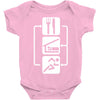 v2 eat sleep run Baby Onesie