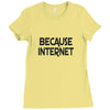 because internet girls Ladies Fitted T-Shirt