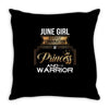 june  girl is a perfect combination of princess and warrior Throw Pillow