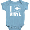 i love vinyl Baby Onesie