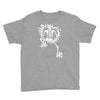 a skeleton crawling Youth Tee