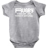 rugby a hooligans gentlemen Baby Onesie