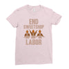 end sweetshop labor Ladies Fitted T-Shirt