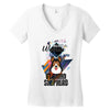 who loves german shepherd Women's V-Neck T-Shirt