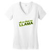 ask me about my llama Women's V-Neck T-Shirt