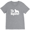 the dogfather cavalier king charles spaniel white V-Neck Tee