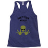 Alien Says Don't Touch My Belly Racerback Tank
