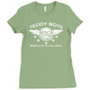 teddy boy homage Ladies Fitted T-Shirt