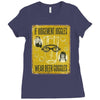 beer goggles sign, ideal gift or birthday present. Ladies Fitted T-Shirt