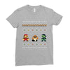 super mario chistmas Ladies Fitted T-Shirt