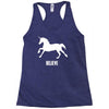 unicorn believe Racerback Tank