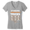 Stubborn French Bulldog Tricks Women's V-Neck T-Shirt