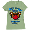 red nosed bear Ladies Fitted T-Shirt