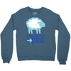 i m with herd Crewneck Sweatshirt