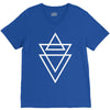 triangle printed V-Neck Tee