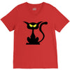 black cat V-Neck Tee