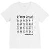 i Found Jesus V-Neck Tee