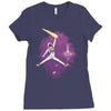 space jam jordan Ladies Fitted T-Shirt