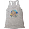 polygon bear graphic Racerback Tank