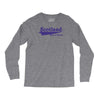 scotland born and raised retro white &amp; navy international country Long Sleeve Shirts