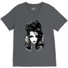 spider web V-Neck Tee