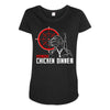 battle ground winner winner chicken dinner Maternity Scoop Neck T-shirt
