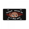 May Peeking Out Baby Boy License Plate