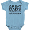 great dads get promoted Baby Bodysuit