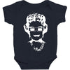 queen bee elizabeth 3d glasses Baby Bodysuit