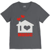 new i love house V-Neck Tee