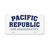 Pacific Republic Los Angeles City License Plate