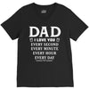 I Love You Dad V-Neck Tee
